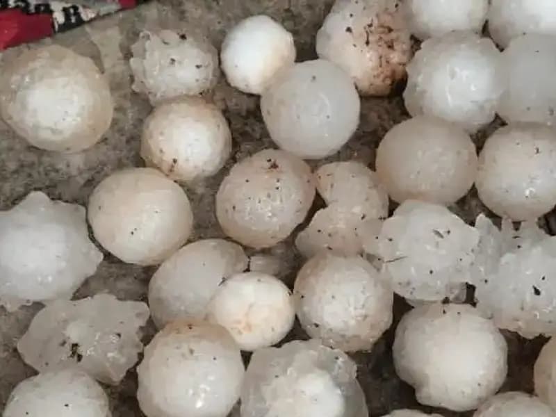 Şanlıurfa'da Kar Topu Büyüklüğünde Dolu Yağışı Şok Etti!