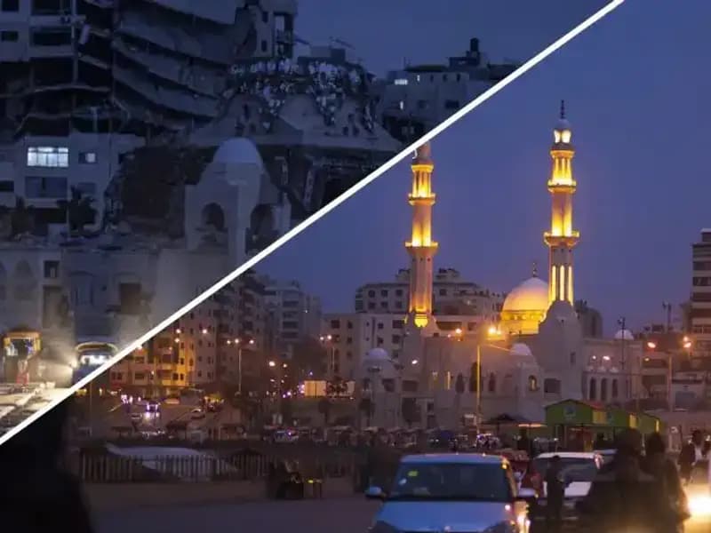 Gazze'de Yıkım: Şehirdeki Trajedi Öncesi ve Sonrası Elde Edilen Şok Edici Görüntüler