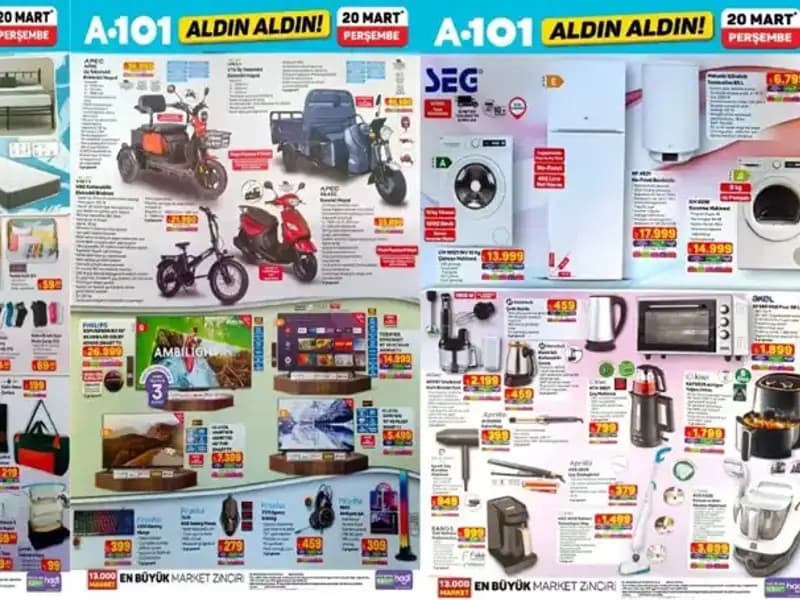 Yeni A101 Aktüel Kataloğu: Airfryer’dan Blender Setine, Yatak Çeşitlerine Kadar Her Şey!