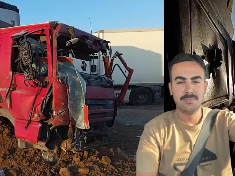 İran'da Türk TIR Şoförü Hüseyin Fırat'a Mezarı Olan TIR Görüntülendi