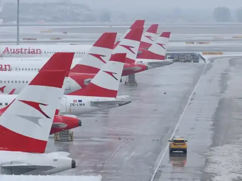 Avrupa'da Kış Koşulları: Budapeşte, Viyana ve Bratislava Uçuşları Aksadı