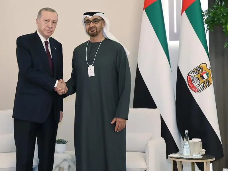 Cumhurbaşkanı Erdoğan, BAE Devlet Başkanı Al Nahyan ile görüştü