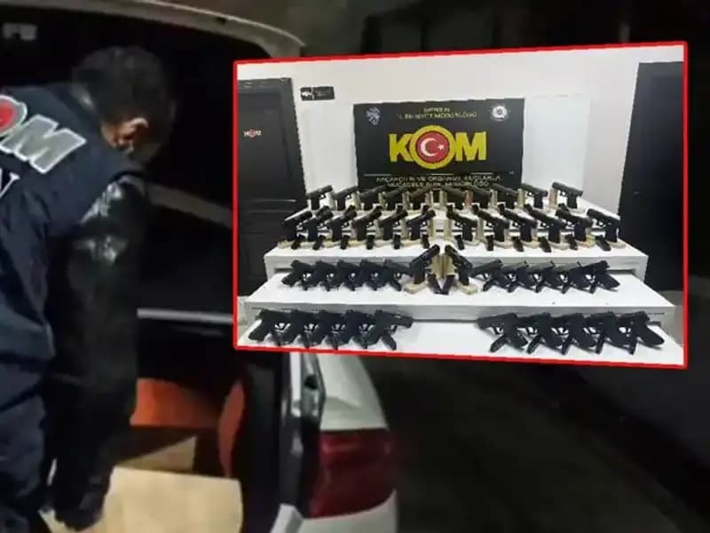 Mersin’de Otomobil Değil, Silah Deposuna Dönüşen Görüntüler Şaşırttı