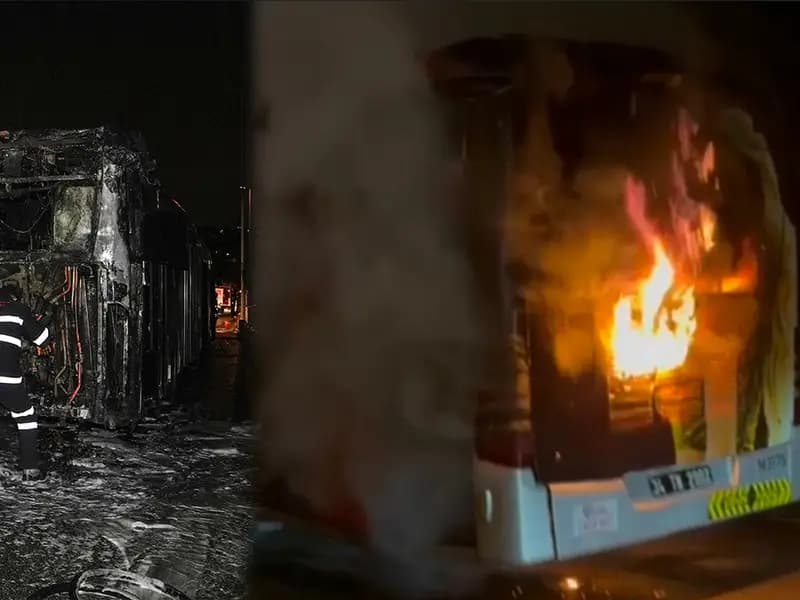 Beşiktaş'ta Metrobüste Yangın: 60 Yolcu Tahliye Edildi