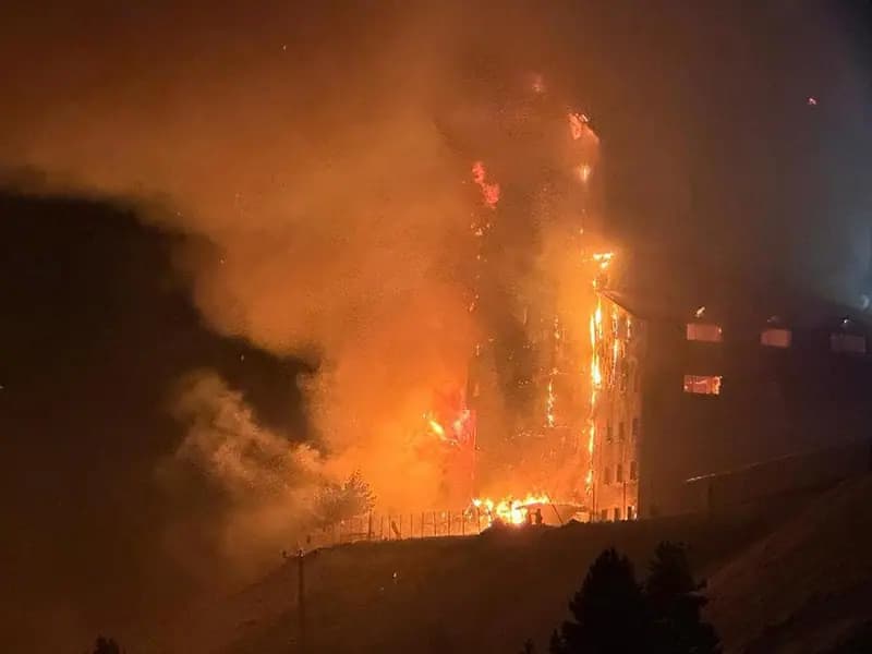 Kartalkaya Kayak Merkezi'nde Yaşanan Otel Yangınında 6 Ölü, 31 Yaralı