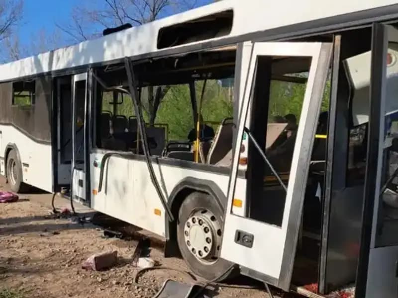 Rus Saldırısı Sonrası İşçileri Taşıyan Otobüste Kanlı Bilançoya Yol Açtı