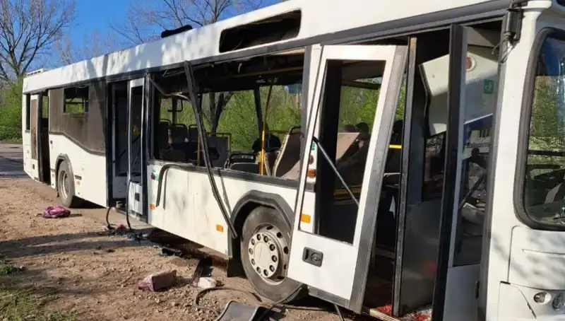 Rus Saldırısı Sonrası İşçileri Taşıyan Otobüste Kanlı Bilançoya Yol Açtı