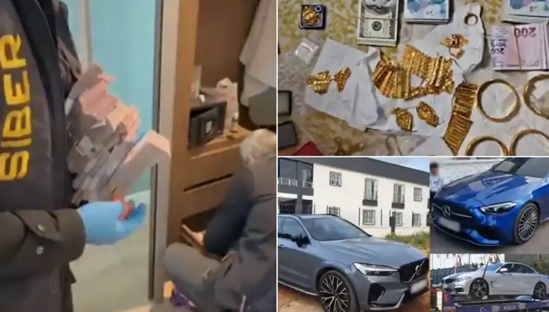 39 Şehirde Büyüleyici Operasyon: Balya Balya Paralar, Altınlar ve Lüks Araçlar Ele Geçirildi