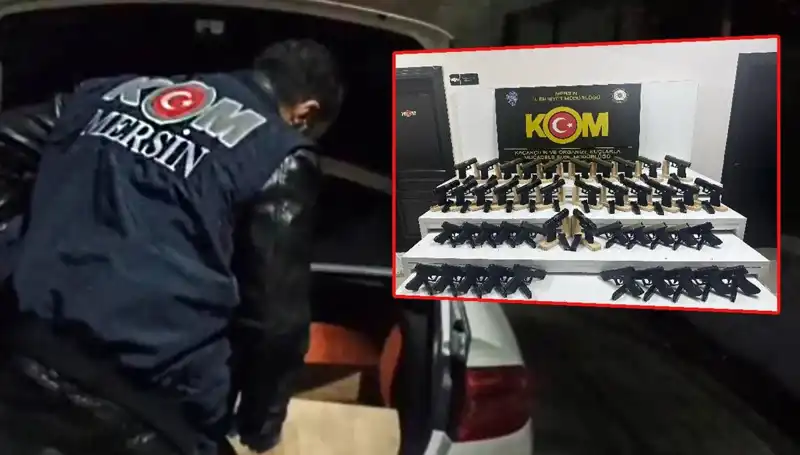 Mersin’de Otomobil Değil, Silah Deposuna Dönüşen Görüntüler Şaşırttı