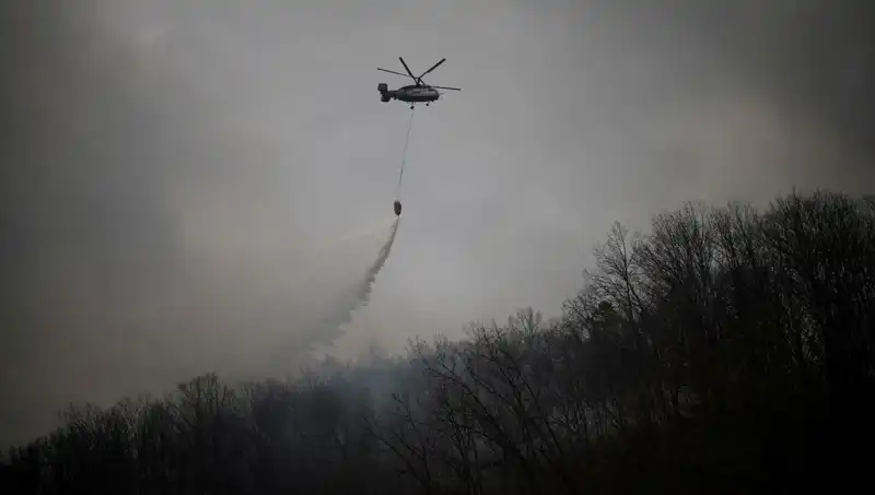 Güney Kore'de Yangın Söndürme Helikopteri Düştü: Yangınla Mücadele Sırasında Trajik Kaza