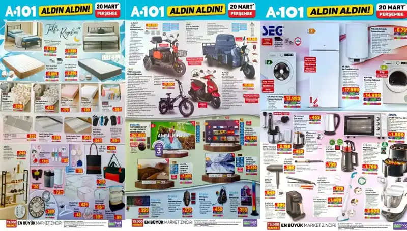 Yeni A101 Aktüel Kataloğu: Airfryer’dan Blender Setine, Yatak Çeşitlerine Kadar Her Şey!